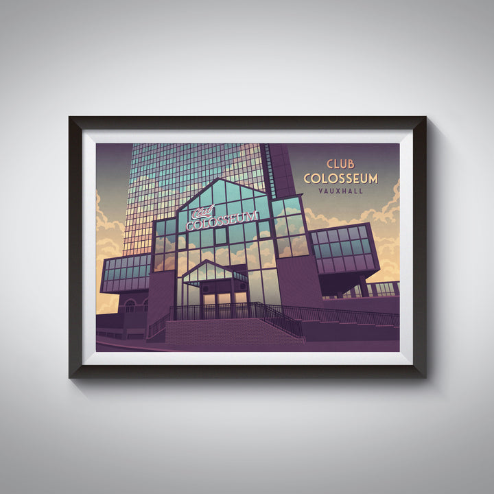 Club Colosseum Vauxhall Travel Poster