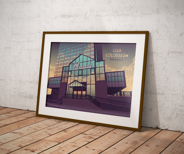 Club Colosseum Vauxhall Travel Poster