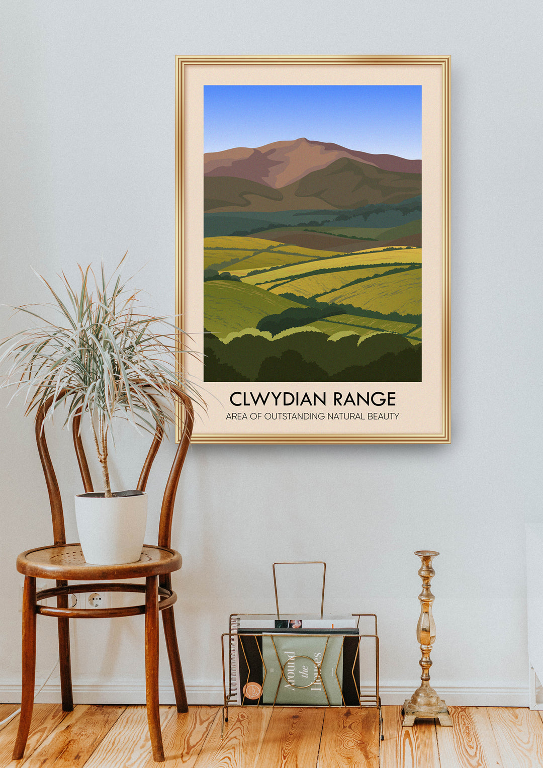 Clwydian Range AONB Travel Poster