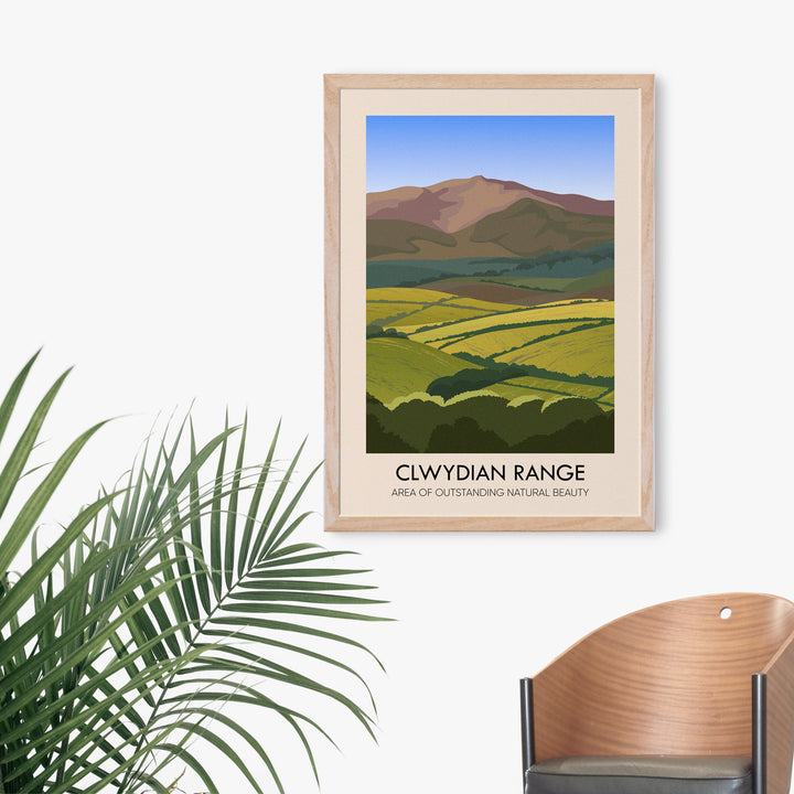 Clwydian Range AONB Travel Poster