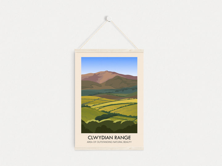 Clwydian Range AONB Travel Poster