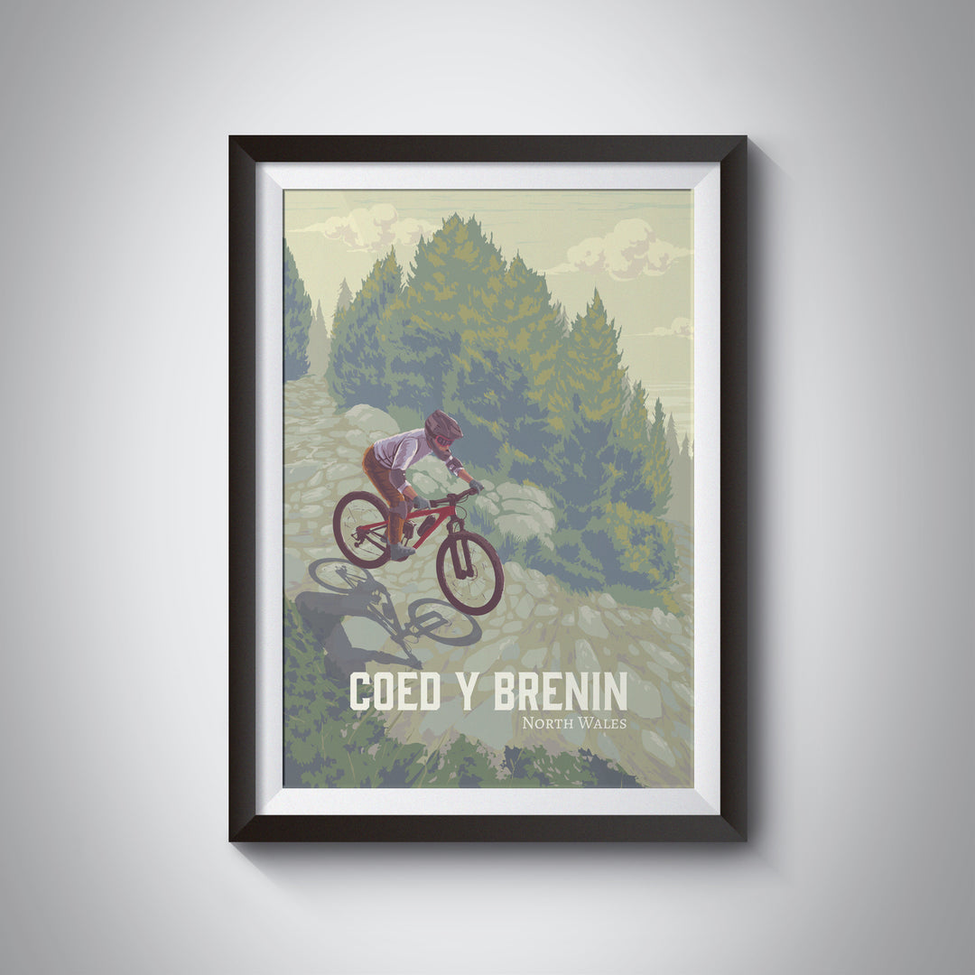 Coed Y Brenin Mountain Biking Travel Poster