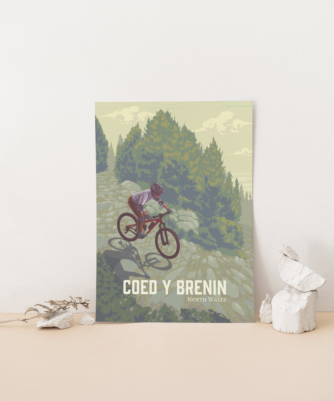 Coed Y Brenin Mountain Biking Travel Poster