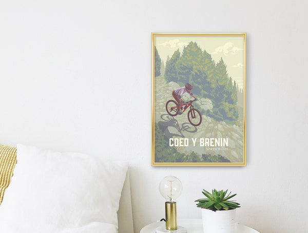 Coed Y Brenin Mountain Biking Travel Poster