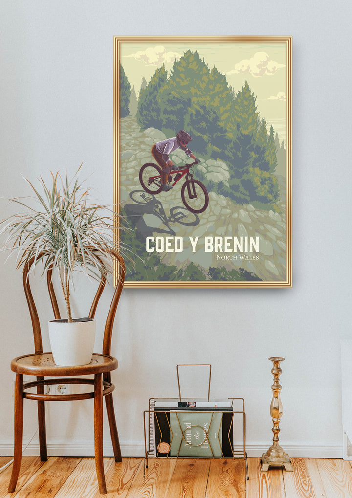 Coed Y Brenin Mountain Biking Travel Poster