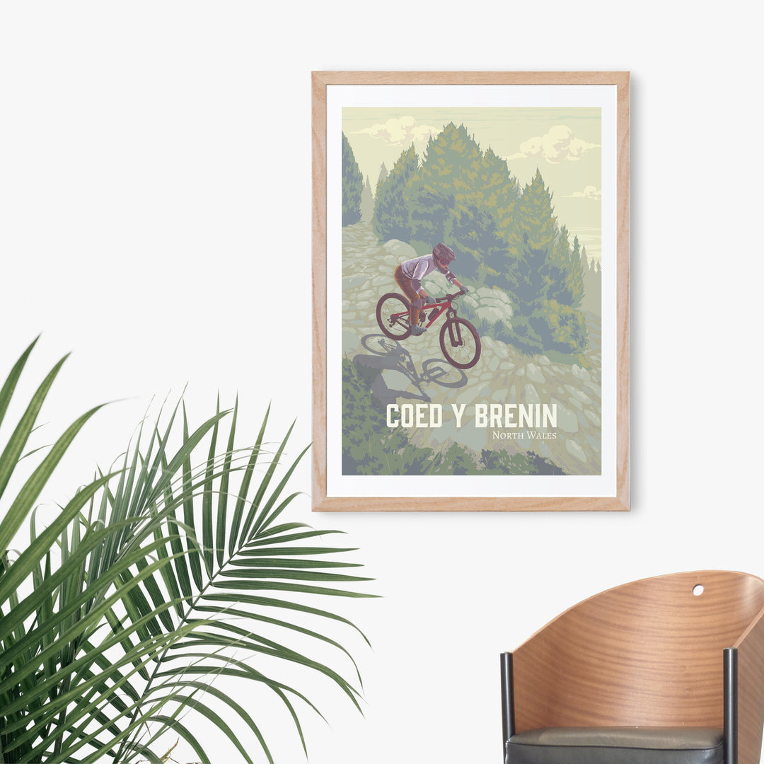 Coed Y Brenin Mountain Biking Travel Poster