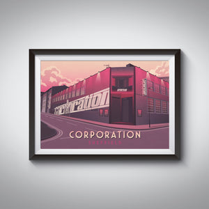 Corporation Sheffield Travel Poster
