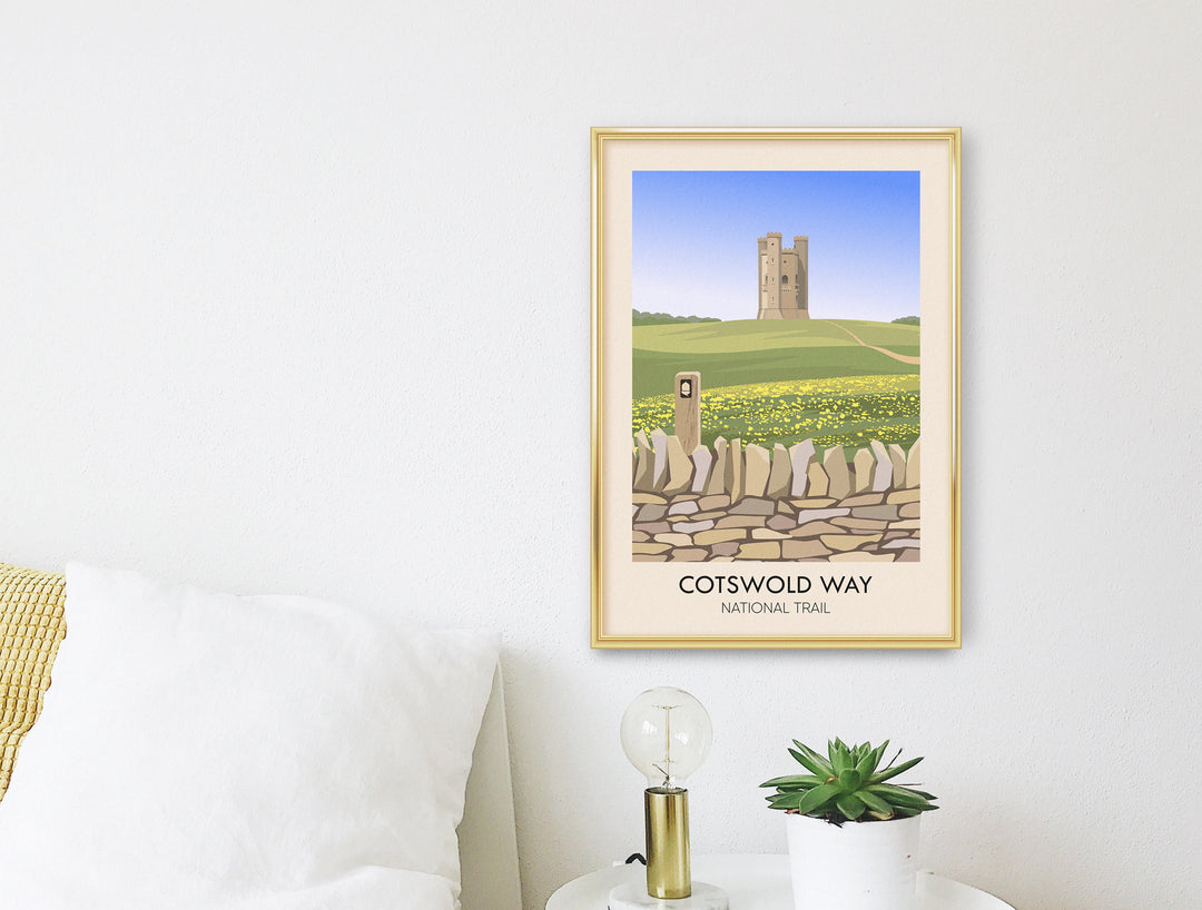 Cotswold Way National Trail Travel Poster