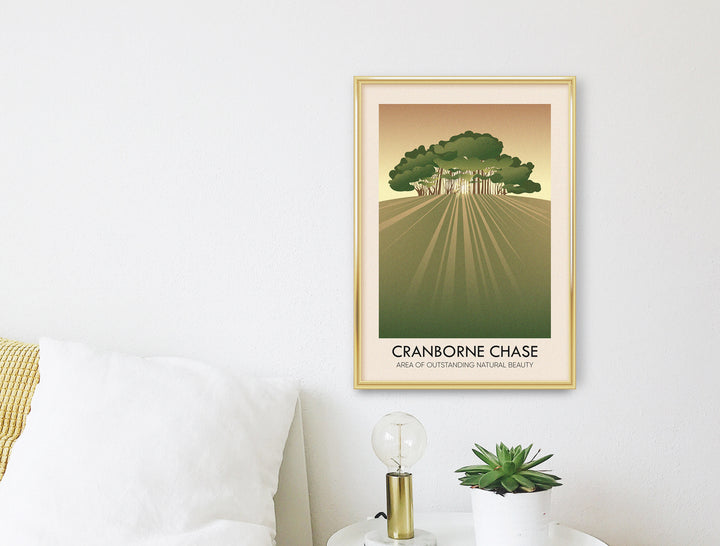 Cranborne Chase AONB Travel Poster