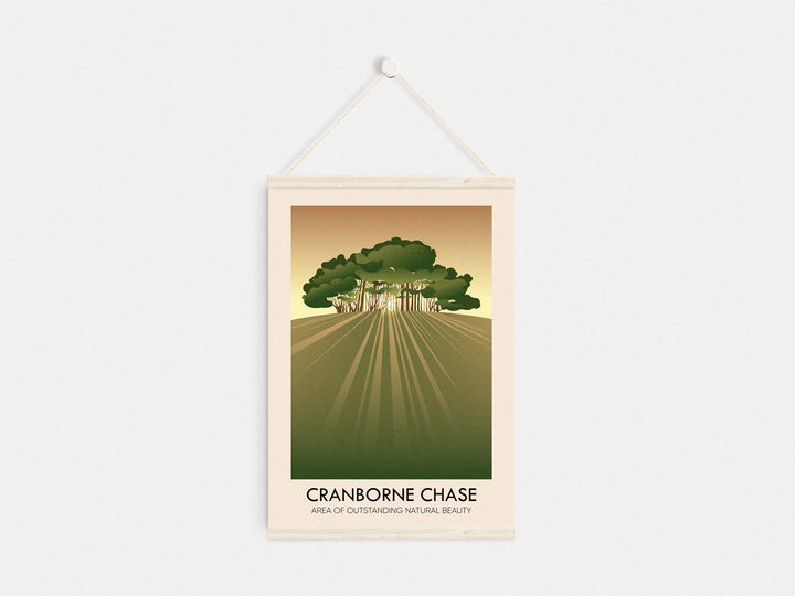 Cranborne Chase AONB Travel Poster