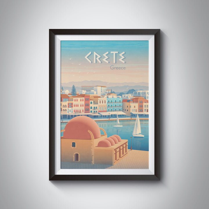 Crete Greece Travel Poster