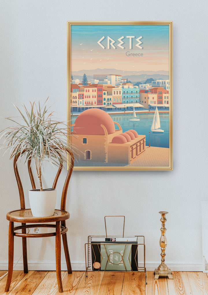 Crete Greece Travel Poster