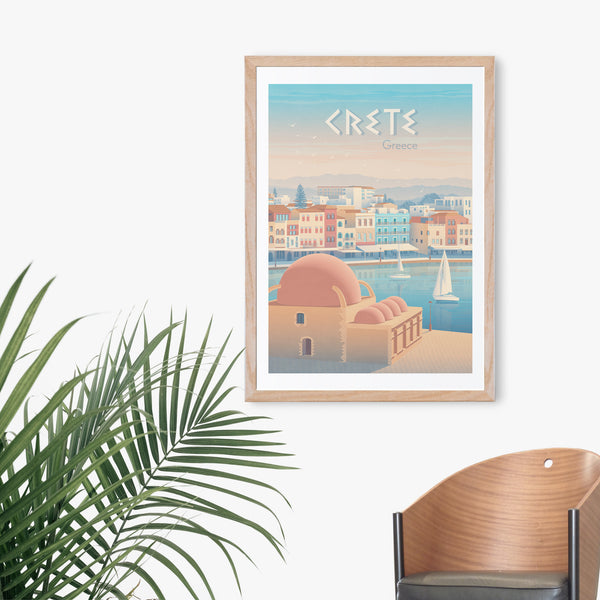 Crete Greece Travel Poster