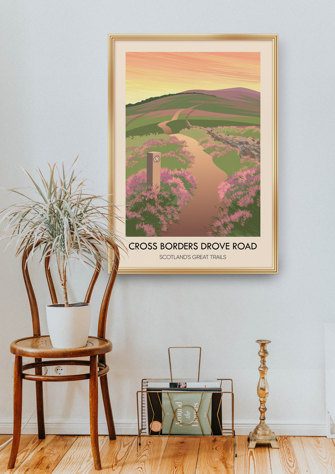 Cross Borders Drove Road Scotland's Great Trails Poster