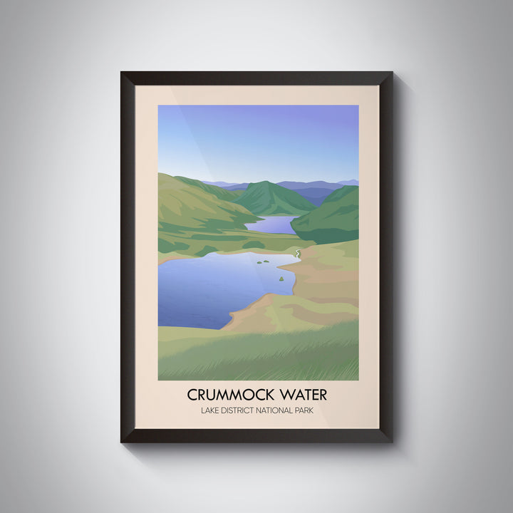 Crummock Water Lake District Travel Poster