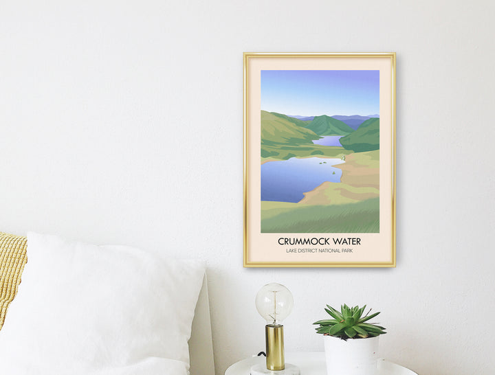 Crummock Water Lake District Travel Poster