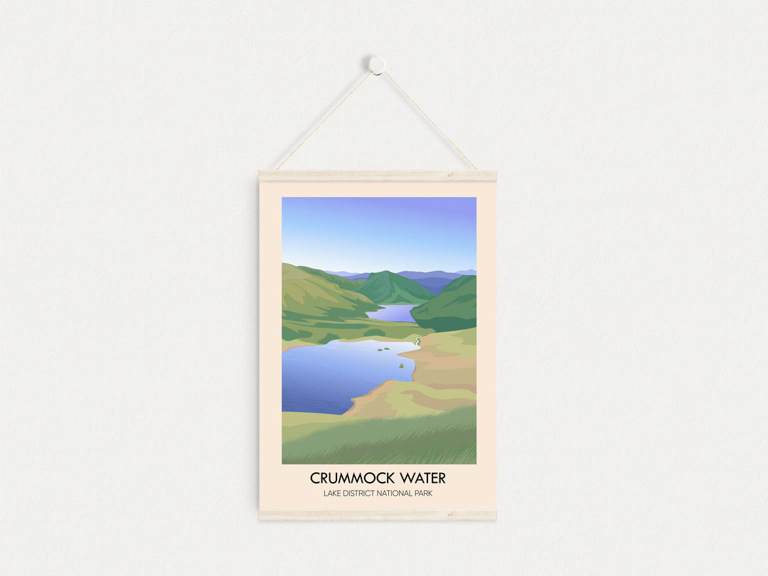 Crummock Water Lake District Travel Poster