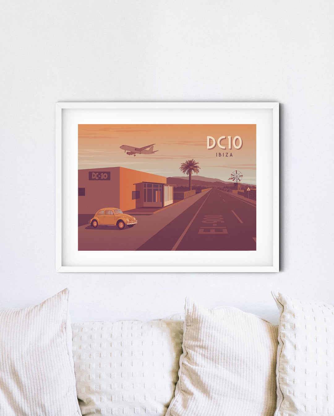 DC10 Nightclub Ibiza Travel Poster