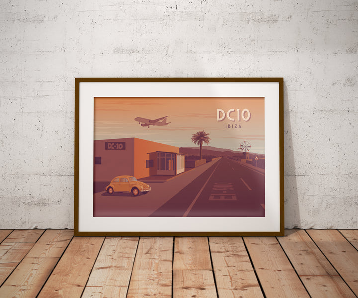 DC10 Nightclub Ibiza Travel Poster