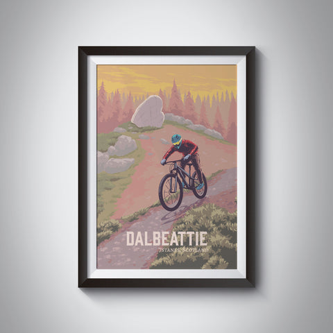 Dalbeattie Mountain Biking Travel Poster