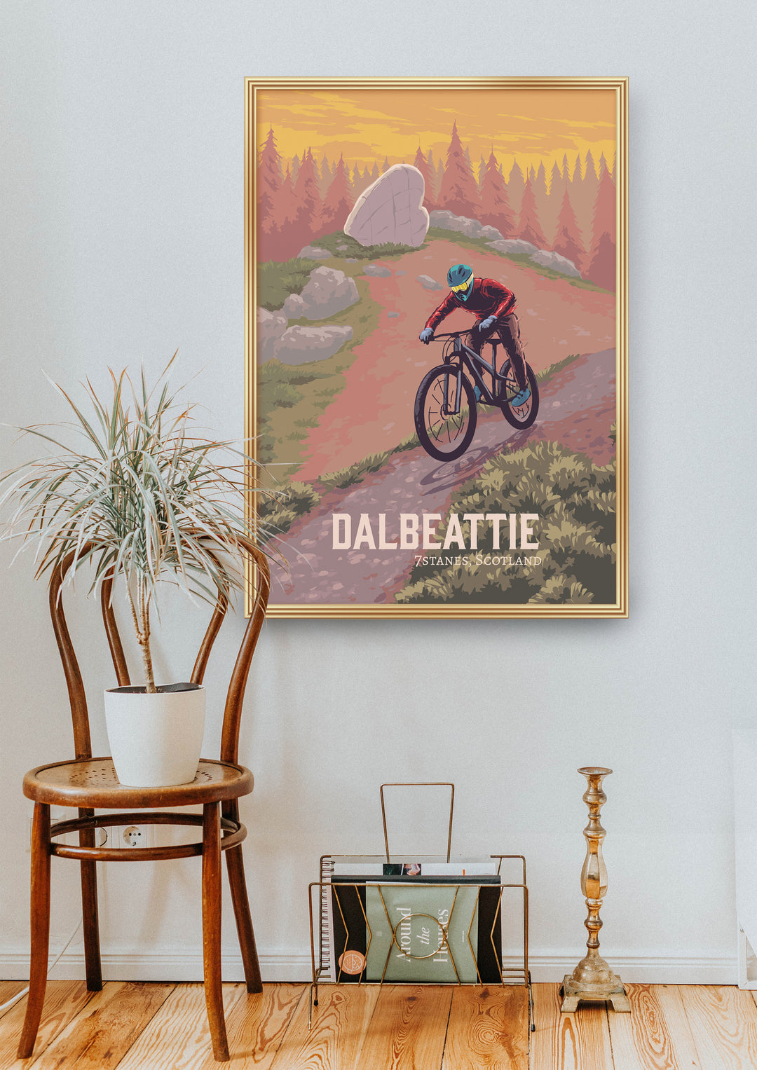 Dalbeattie Mountain Biking Travel Poster