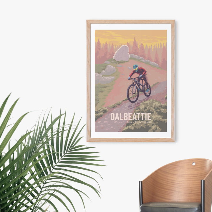 Dalbeattie Mountain Biking Travel Poster