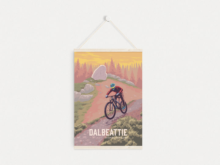 Dalbeattie Mountain Biking Travel Poster