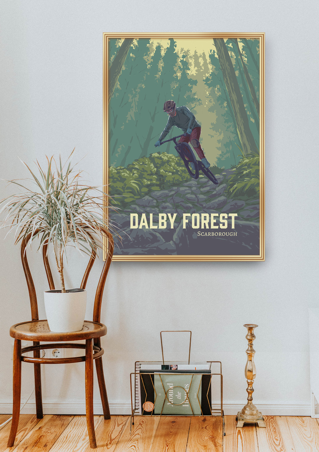 Dalby Forest Mountain Biking Travel Poster