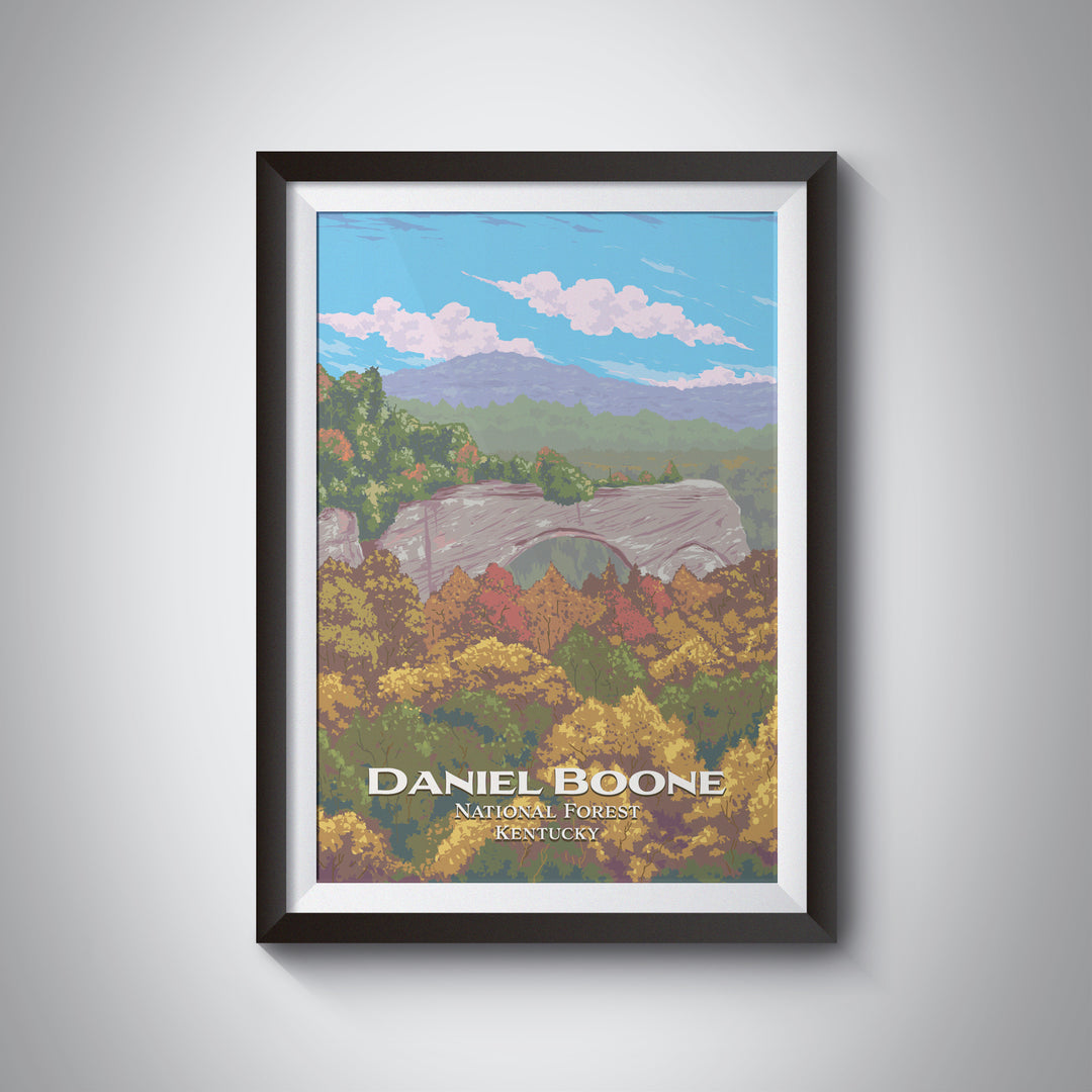 Daniel Boone National Forest Travel Poster