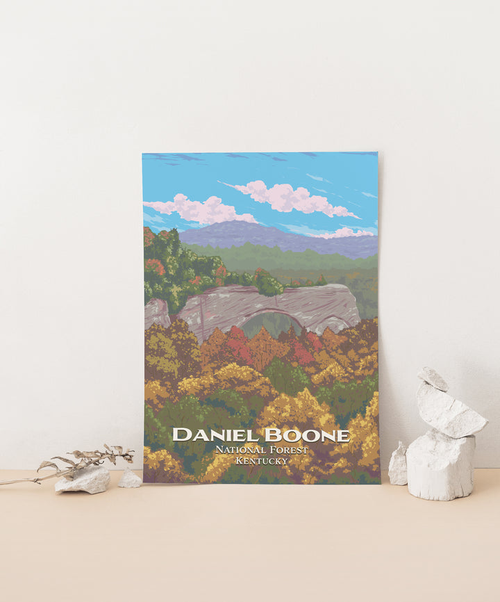 Daniel Boone National Forest Travel Poster