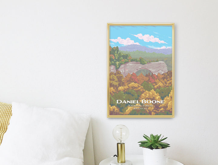 Daniel Boone National Forest Travel Poster