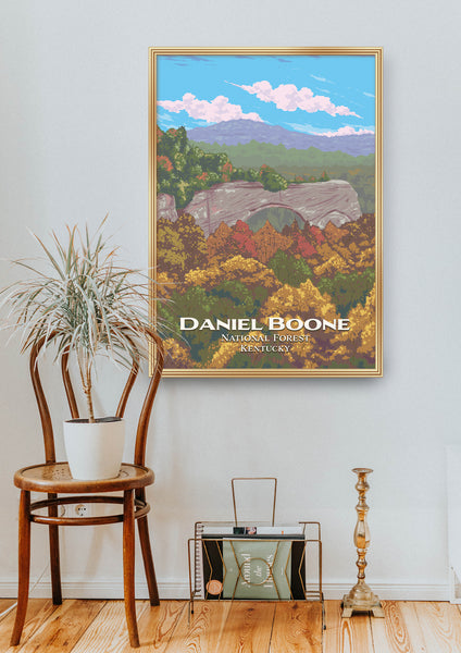 Daniel Boone National Forest Travel Poster