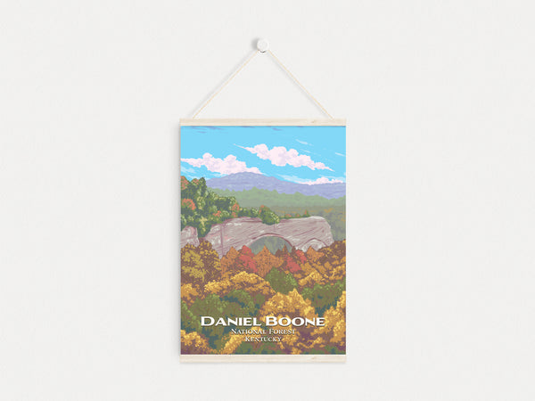 Daniel Boone National Forest Travel Poster