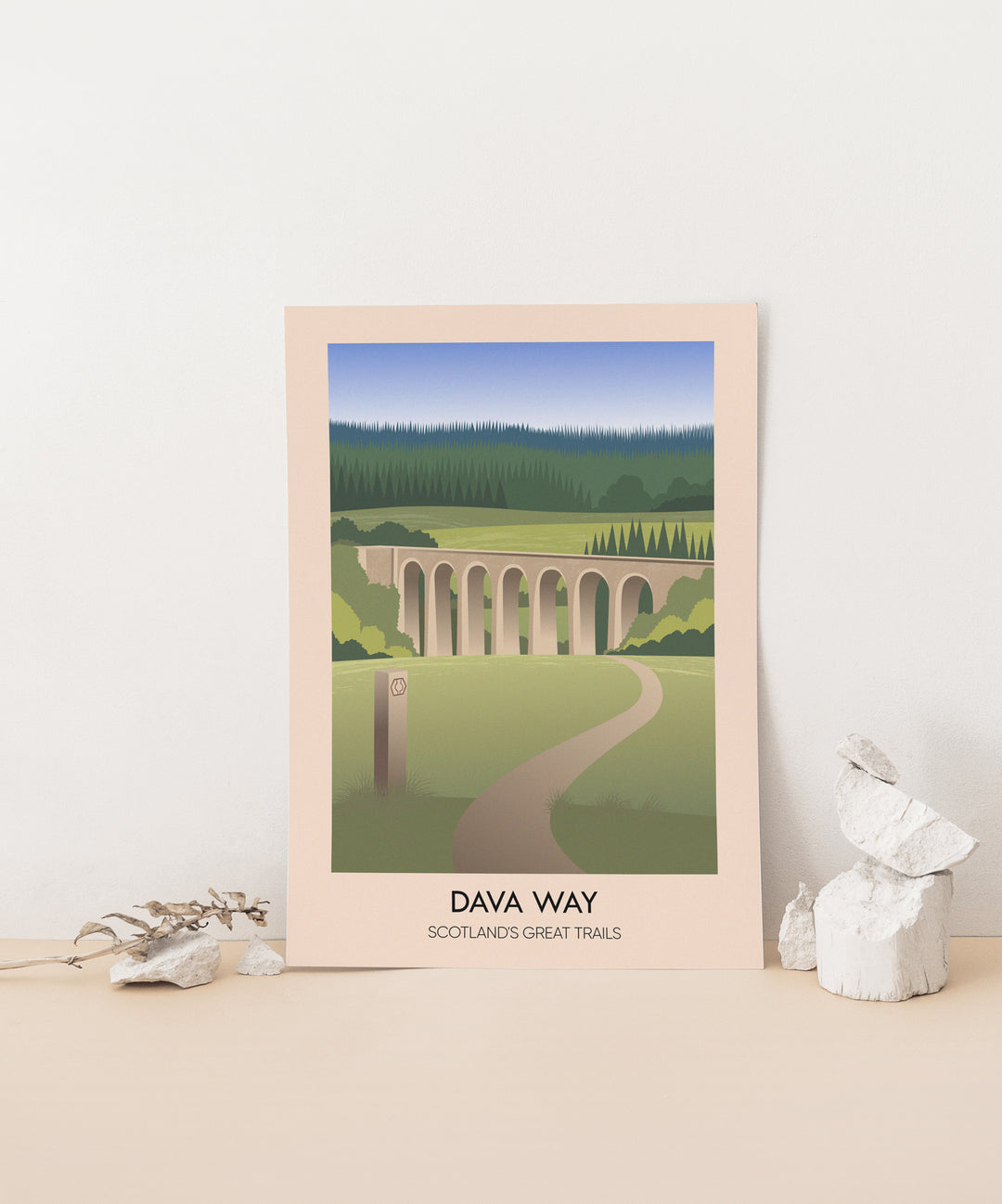 Dava Way Scotland's Great Trails Poster