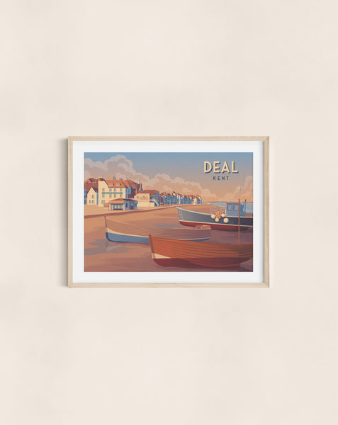 Deal Seaside Travel Poster
