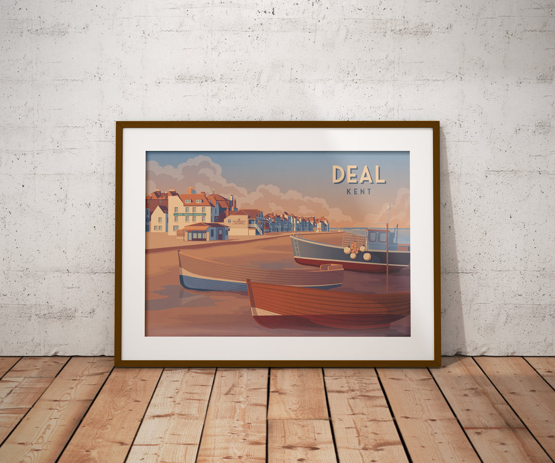 Deal Seaside Travel Poster