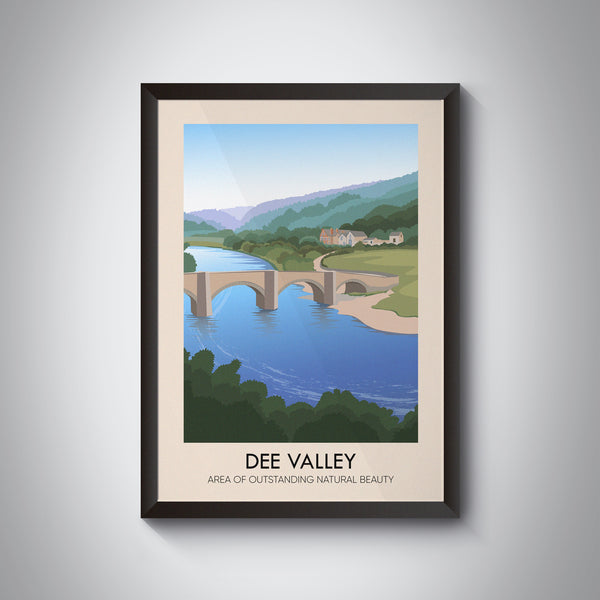 Dee Valley AONB Travel Poster