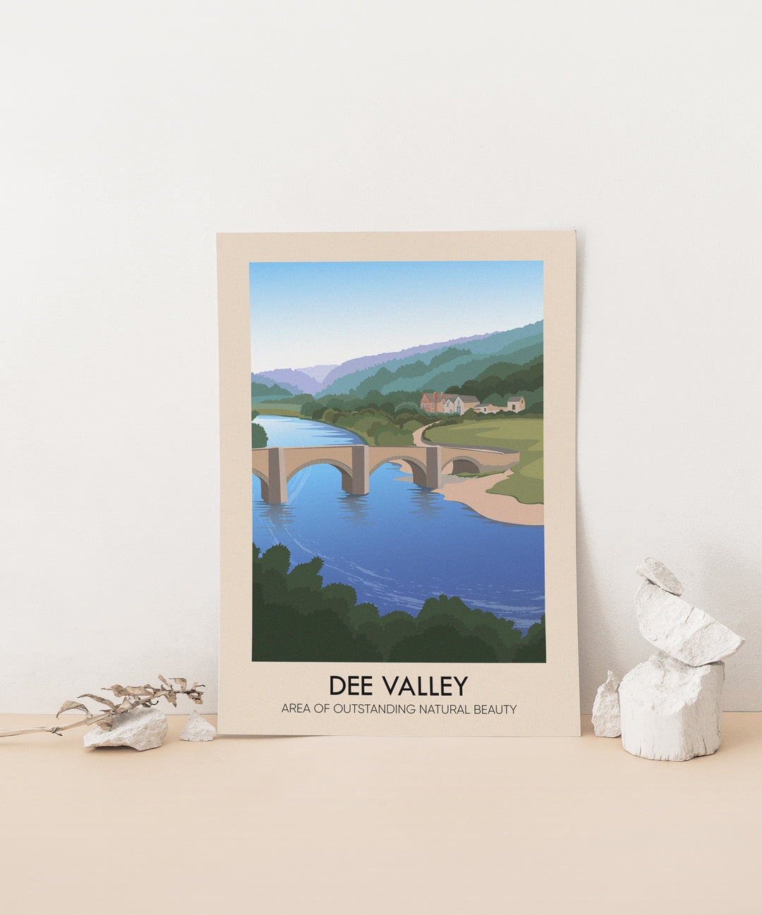 Dee Valley AONB Travel Poster