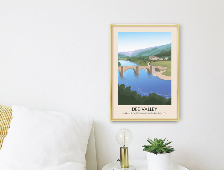 Dee Valley AONB Travel Poster