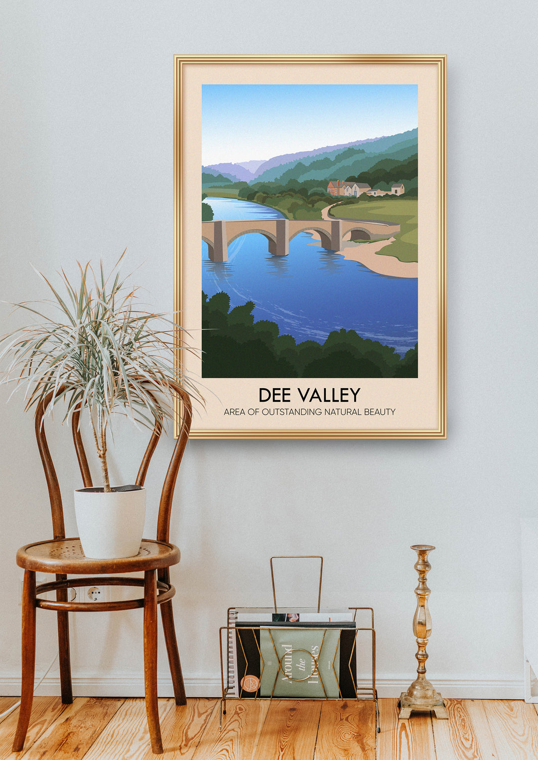 Dee Valley AONB Travel Poster