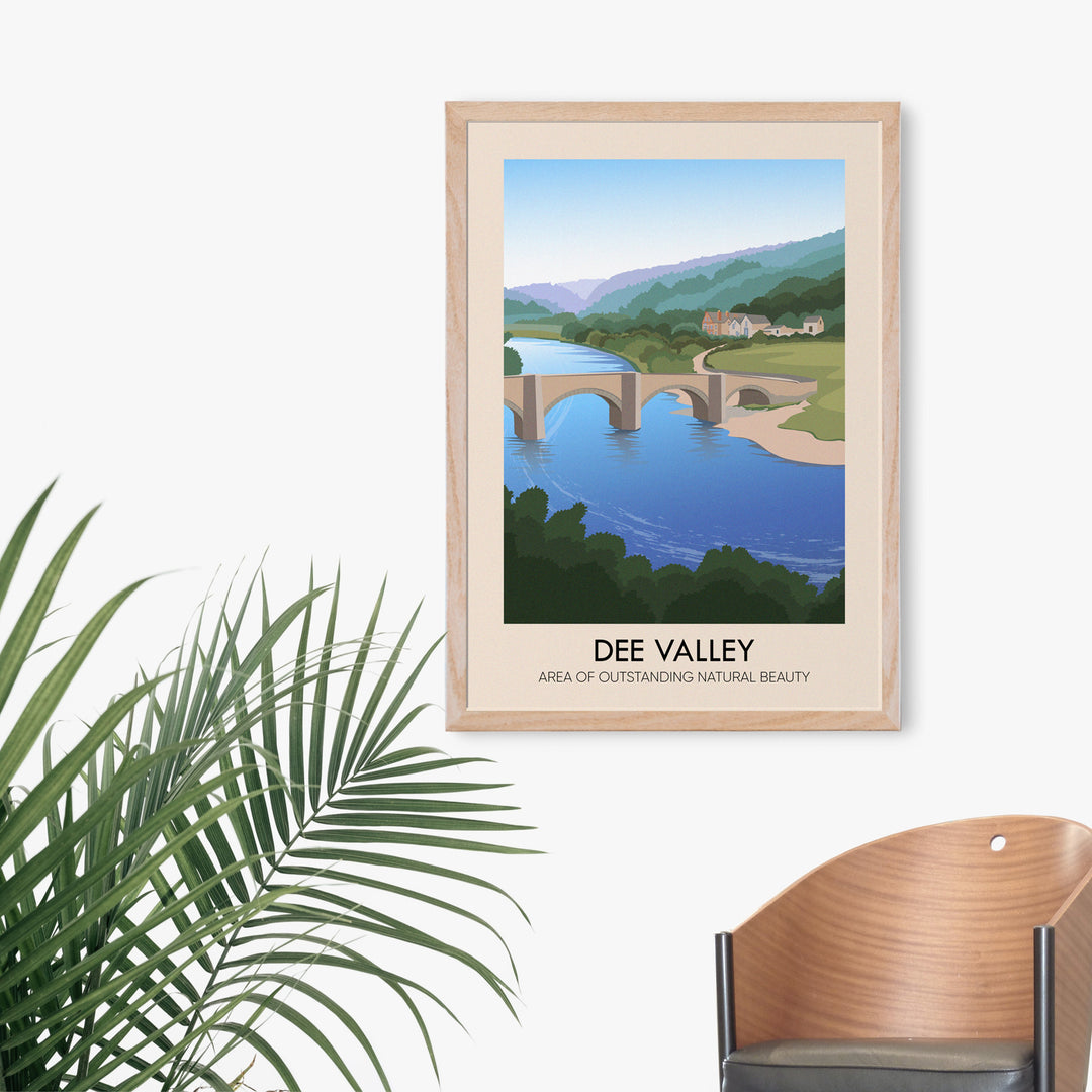 Dee Valley AONB Travel Poster