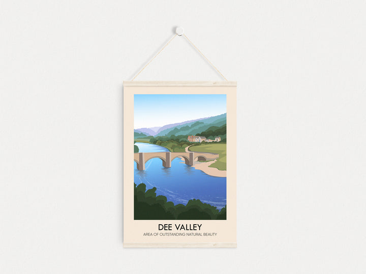 Dee Valley AONB Travel Poster