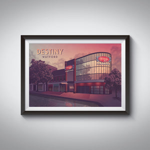 Destiny Nightclub Watford Travel Poster