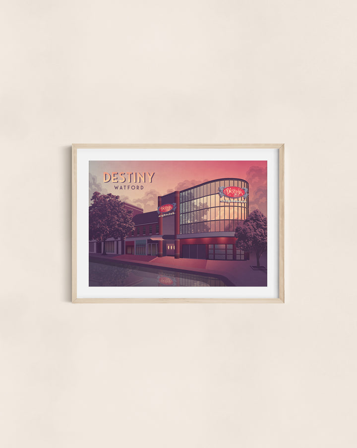 Destiny Nightclub Watford Travel Poster