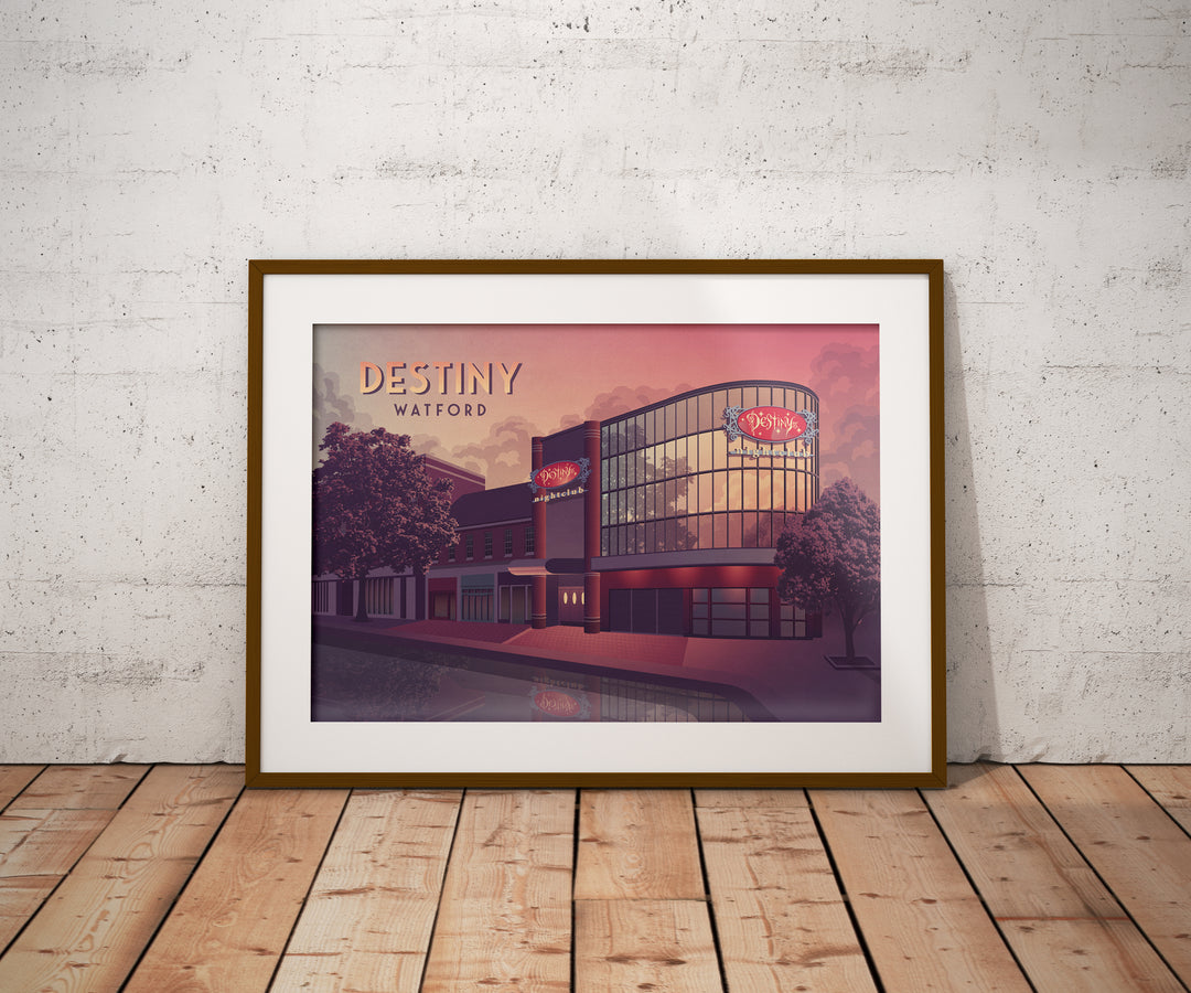 Destiny Nightclub Watford Travel Poster