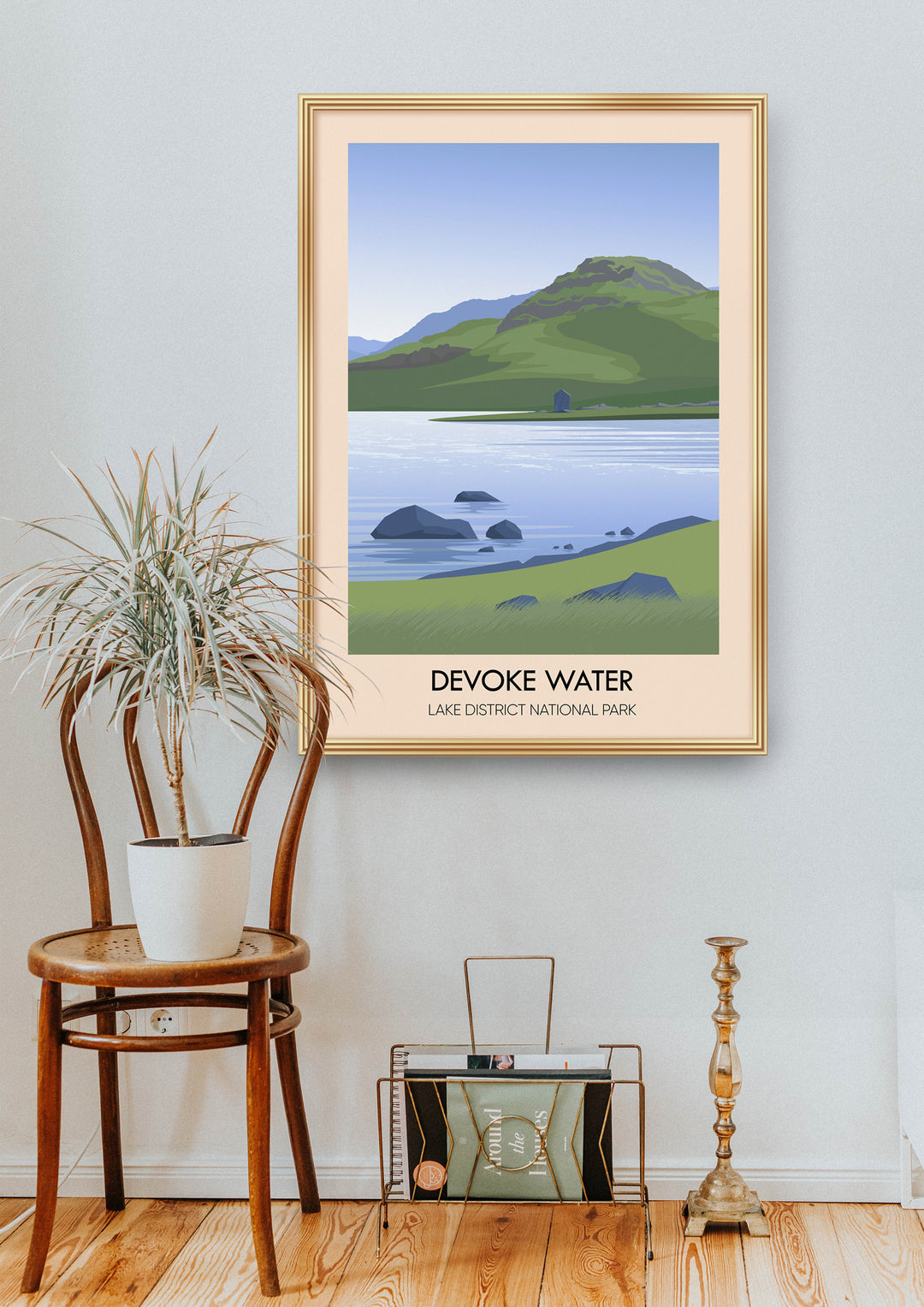 Devoke Water Lake District Travel Poster