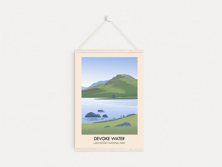 Devoke Water Lake District Travel Poster