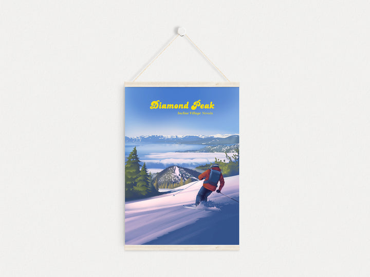 Diamond Peak Ski Resort Travel Poster