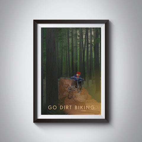 Go Dirt Biking Travel Poster