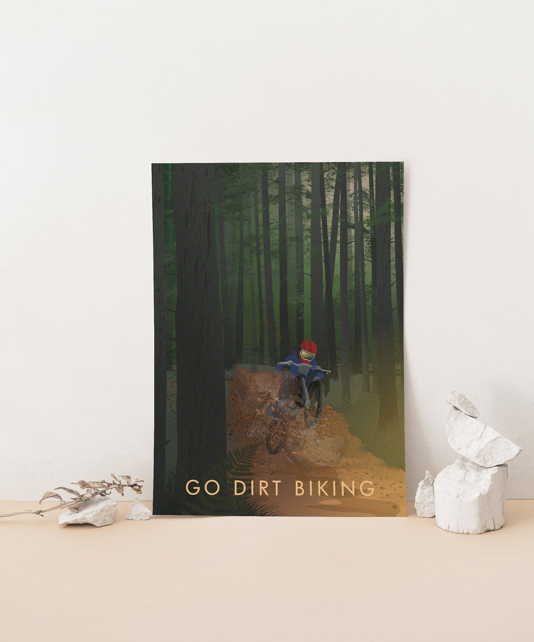 Go Dirt Biking Travel Poster